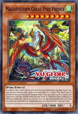 Yugioh DOOD-EN017 - Magnifistorm Great Pyre Phonix - Ultra Rare - Image 1