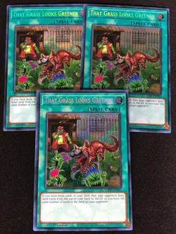 Yugioh That Grass Looks Greener RA03-EN063 1ST SECRET X3 (NM) - Image 1