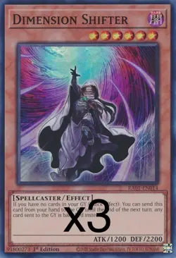 3X Yugioh Dimension Shifter RA01-EN014 Super Rare 1st Edition NM - Image 1