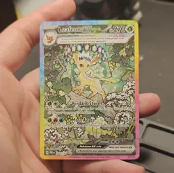 Pokemon Leafeon EX Tera Holo PRE 144/131 English Pokemon TCG Card 2025 EX - Image 3