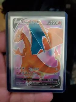 FULL ART Charizard V MINT PROMO Pokemon SWSH050 Champion's Path Holo - Image 1