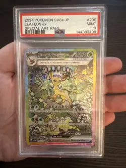 Leafeon EX 200/187 SAR 2024 Pokemon Japanese Terastal Festival SV8a PSA 9 Mint - Image 3