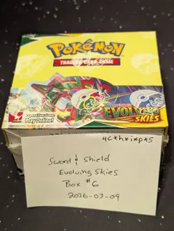 Pokemon Sword & Shield Evolving Skies Booster Box SEALED New! Box #6 - Image 1