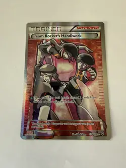 Pokemon Team Rocket's Handiwork 124/124 Full Art Ultra Rare Holo Trainer - Image 2