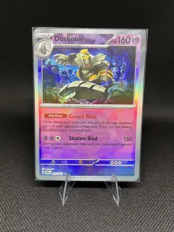 Pokemon Dusknoir (Master Ball Pattern) 037/131 Prismatic Evolutions Rare Holo - Image 1