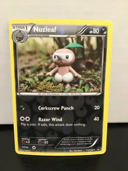 Nuzleaf 72/122 Pokemon Breakpoint Reverse Holo Uncommon - Image 1
