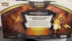 Sealed Pokemon Shining Legends Raichu GX Special Collection Box - Image 3