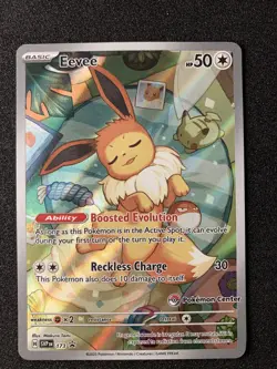 Pokemon TCG - Eevee - 173 - Black Star Promo - Pokemon Center Stamp - Image 1