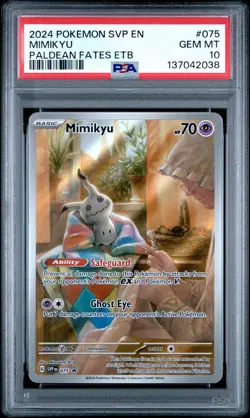 PSA 10 Mimikyu SVP 075 Pokemon S&V:Paldean Fates Black Star Promo - Image 4