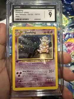 Pokemon TCG Slowking Neo Genesis 14 Holo 1st Edition Holo Rare - Image 1
