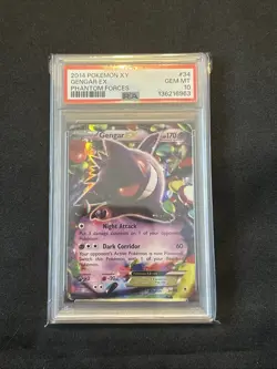 PSA 10 Gengar EX 34/119 Pokemon 2014 XY Phantom Forces Ultra Rare GEM MINT 💎 - Image 1