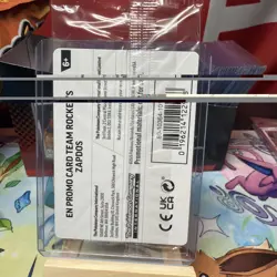Pokemon TCG Team Rocket’s Zapdos - Destined Rivals GameStop Promo, Sealed Swirl - Image 2