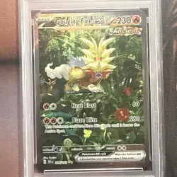 Gouging Fire EX 204/162 Special Illustration Rare Pokemon PSA 9 *627 - Image 2