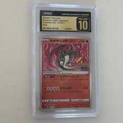 2022 POKEMON JAPANESE POKEMON GO HOLO #011 RADIANT CHARIZARD CGC 10 PRISTINE - Image 1