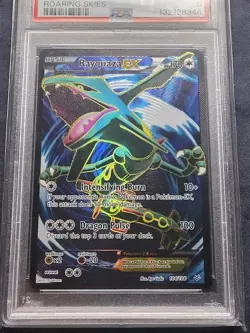 RAYQUAZA EX 104/108 FULL ART/PSA 8 2015 POKEMON XY ROARING SKIES NM-Mint - Image 3