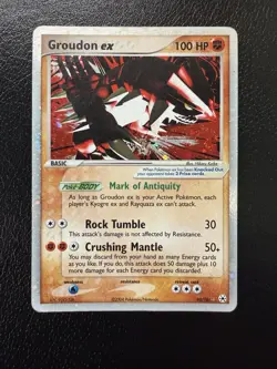 Pokemon TCG Groudon EX 93/101 Hidden Legends Holo MP - Image 1