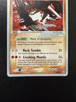 Pokemon TCG Groudon EX 93/101 Hidden Legends Holo MP - Image 3