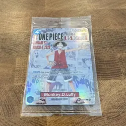 Bandai Namco One Piece Promo Monkey D. Luffy P-055 College Basketball Card. - Image 1