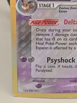 Pokemon Espeon 4/113 Rare Delta Species 2005 TCG Card - Image 5