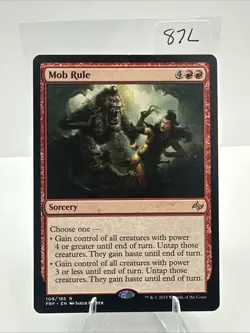 MTG Mob Rule #109 FRF Fate Reforged Normal R MP Magic Card - Image 3