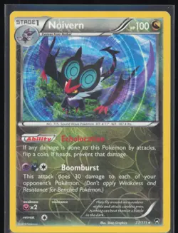 Noivern Reverse Holo 77/111 Pokemon XY - Furious Fists LP Pokemon Card - Image 1