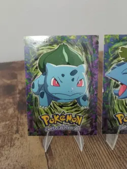 Pokemon TCG 1998 The First Movie Topps Cards Bulbasaur, Ivysaur, Venusaur - Image 2
