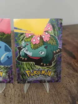 Pokemon TCG 1998 The First Movie Topps Cards Bulbasaur, Ivysaur, Venusaur - Image 4