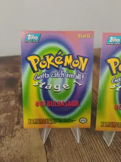 Pokemon TCG 1998 The First Movie Topps Cards Bulbasaur, Ivysaur, Venusaur - Image 5