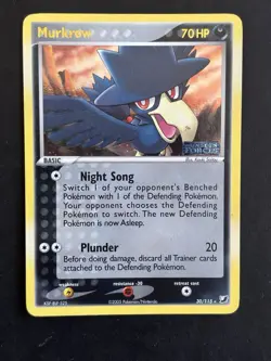 Pokemon TCG Murkrow EX Unseen Forces Reverse Holo Rare Card 30/115 - Image 1
