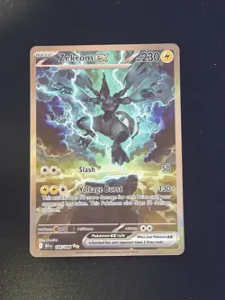 Pokemon TCG Zekrom EX 166/086 Sv: Black Bolt 230 HP Illustration Rare Holo Card - Image 1
