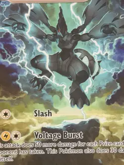 Pokemon TCG Zekrom EX 166/086 Sv: Black Bolt 230 HP Illustration Rare Holo Card - Image 4