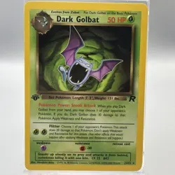 Dark Golbat 24/82 1st Edition Team Rocket Rare Pokemon Card NM - Image 1