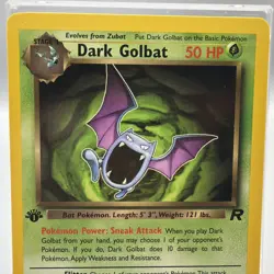Dark Golbat 24/82 1st Edition Team Rocket Rare Pokemon Card NM - Image 2
