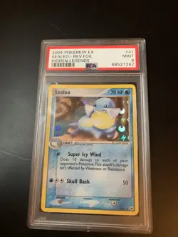 2004 Pokemon EX Hidden Legends #47 Sealeo Reverse Foil PSA 9 Card MINT Free Ship - Image 1