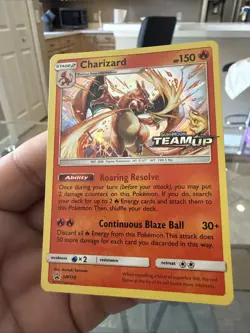 Pokemon TCG Charizard Holo Rare Sun and Moon Black Star Promo Card Mint - Image 1