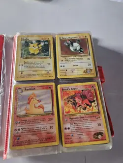 Wizards of the Coast Vintage Pokemon TCG Card Lot Gym Heroes Base Binder - Image 2