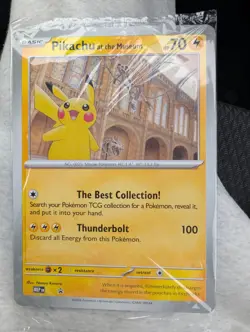 Pokemon TCG Pikachu At The Museum Jumbo Promo Card - Image 1