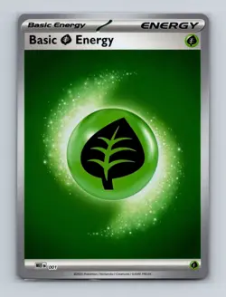 Basic Grass Energy 001 2026 Pokemon Mega Evolution Holo Card NM+ - Image 1