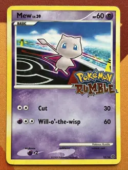Pokemon Card - Mew - Non-Holo Promo (10/16) Pokemon Rumble *MP/HP* - Image 1