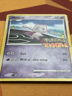 Pokemon Card - Mew - Non-Holo Promo (10/16) Pokemon Rumble *MP/HP* - Image 3