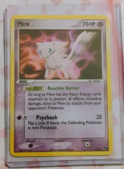 Mew 4/17 POP Series 4 Promo Pokemon Card Holo Foil LP+ See Photos Read Descripti - Image 1