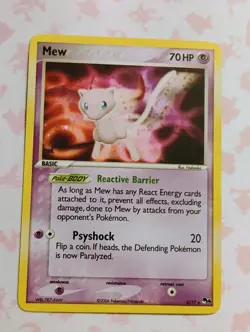 Mew 4/17 POP Series 4 Promo Pokemon Card Holo Foil LP+ See Photos Read Descripti - Image 2