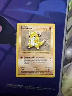 Pokemon Sandshrew - Base Set (Shadowless) 062/102 / Common - LP Card - Image 1