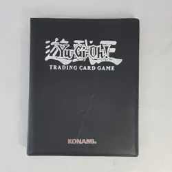 Konami Yu-Gi-Oh Trading Card Game Album Binder Black 4 Pocket Storage Collect - Image 1