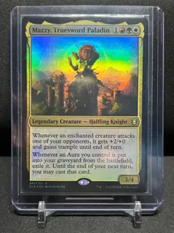 Mazzy, Truesword Paladin - Foil - Magic MTG 2022 Battle for Baldur's Gate LP - Image 1