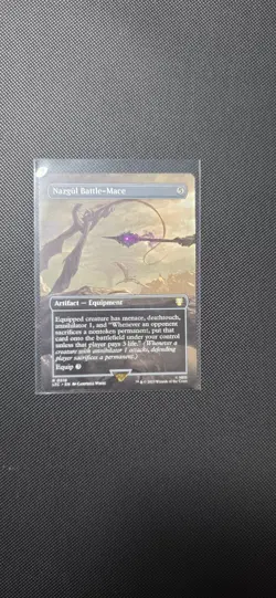 MTG Nazgul Battle-Mace (Borderless) Commander: the Lord of the Rings #510 - Image 1