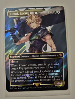 [Magic The Gathering TCG Final Fantasy] Cloud, Ex-SOLDIER 0210 (Surge Foil) - Image 1