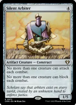 X 1 Silent Arbiter NM-M CMM 972 MTG Magic The Gathering - Image 1
