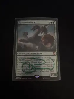 Apex Devastator Ripple Foil Signed In Green By Original Artist Svetlin Veilnov - Image 1