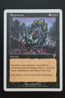 Magic The Gathering MTG REPROCESS Seventh Edition MP Moderately Played - Image 1